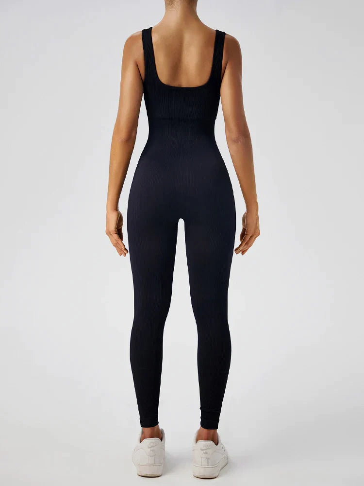 Addie - High-Elasticity Women's Yoga Fitness Jumpsuit for Ultimate Comfort