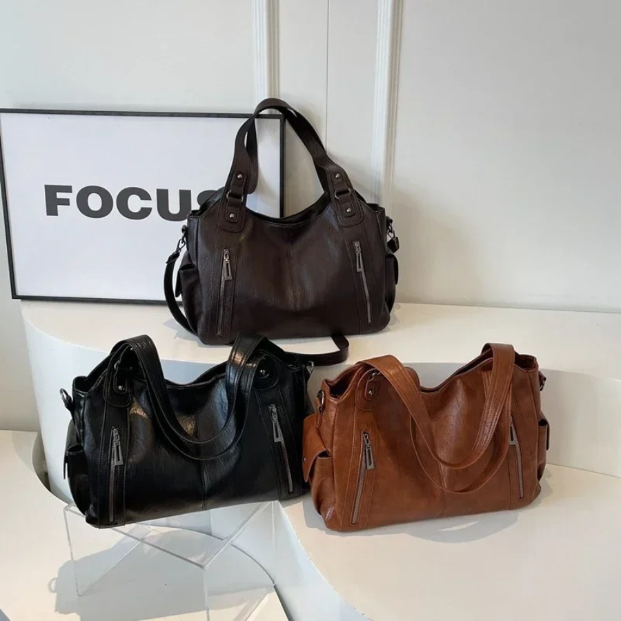 Marie - Elegant Leather Shoulder Bag for Stylish Women