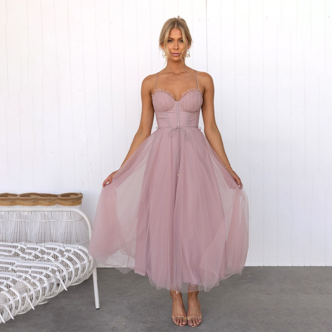 Mireya - Elegant Party Dress with Glamorous Tulle Design