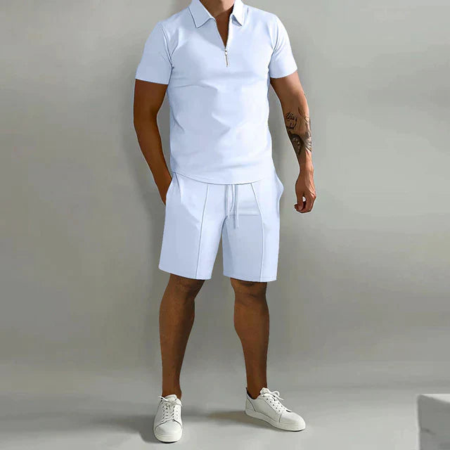 Howard - Stylish Polo and Shorts Two-Piece Set for Men