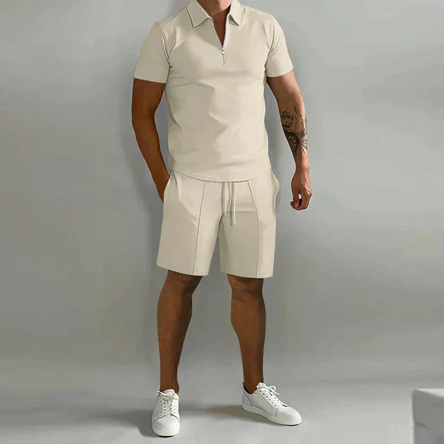Howard - Stylish Polo and Shorts Two-Piece Set for Men