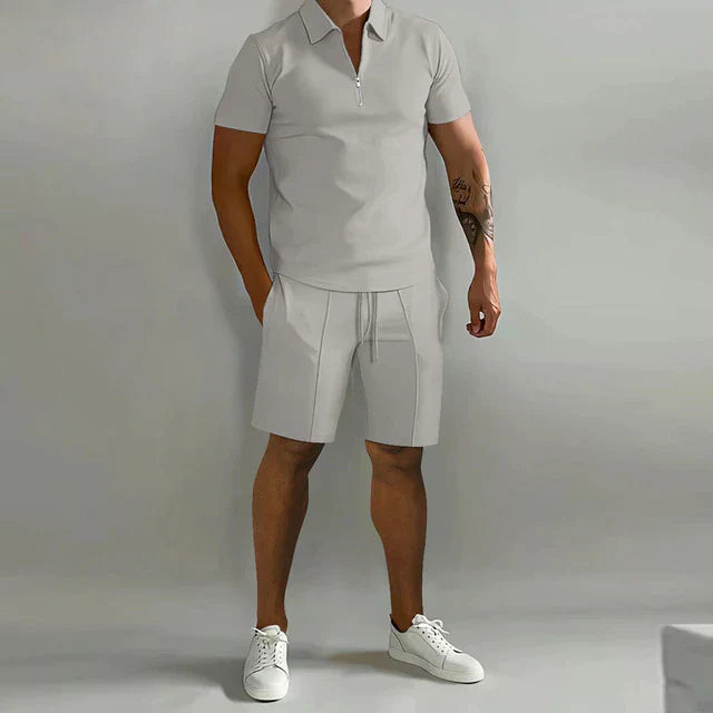 Howard - Stylish Polo and Shorts Two-Piece Set for Men