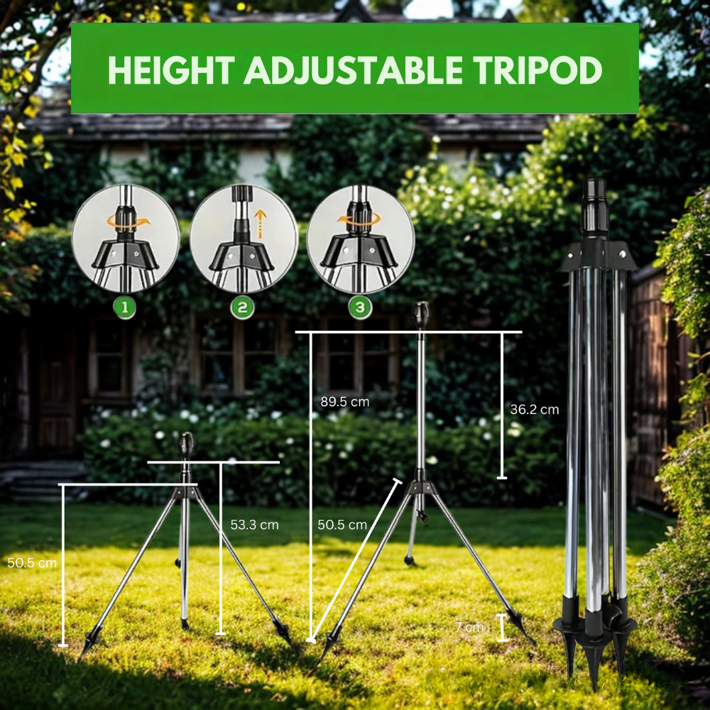 Bathora - Adjustable Rotating Irrigation Sprayer 360 Degree Garden