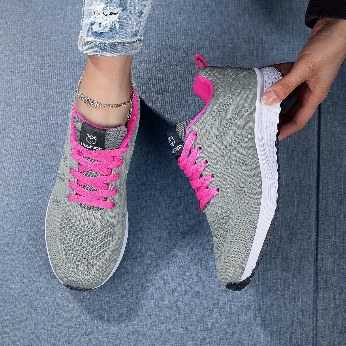 Leela - Stylish Knitted Sneakers for Outdoor Adventures