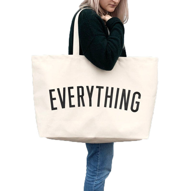 Cayla - Eco Canvas Tote Bag Everything Print Recycled