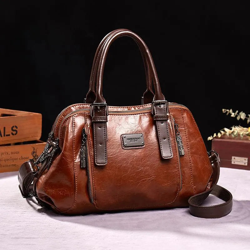 Rhea - Stylish Women's Vintage Leather Bag for Any Occasion
