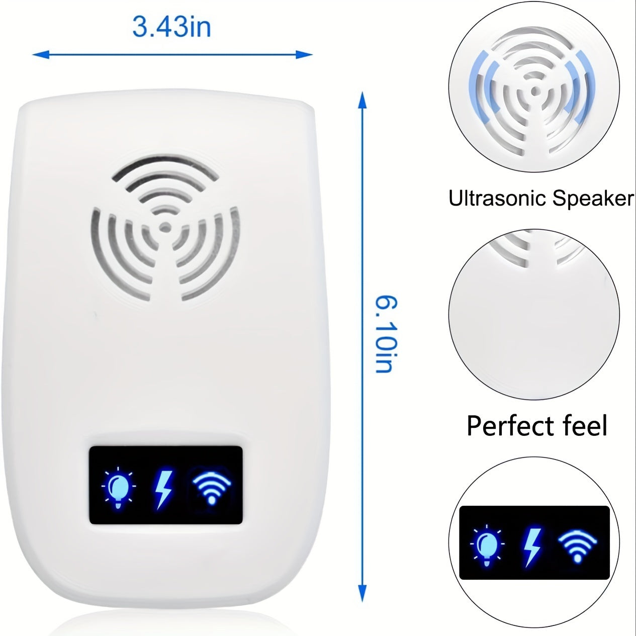 Bailey - Ultrasonic pest repeller 6 pack indoor plug