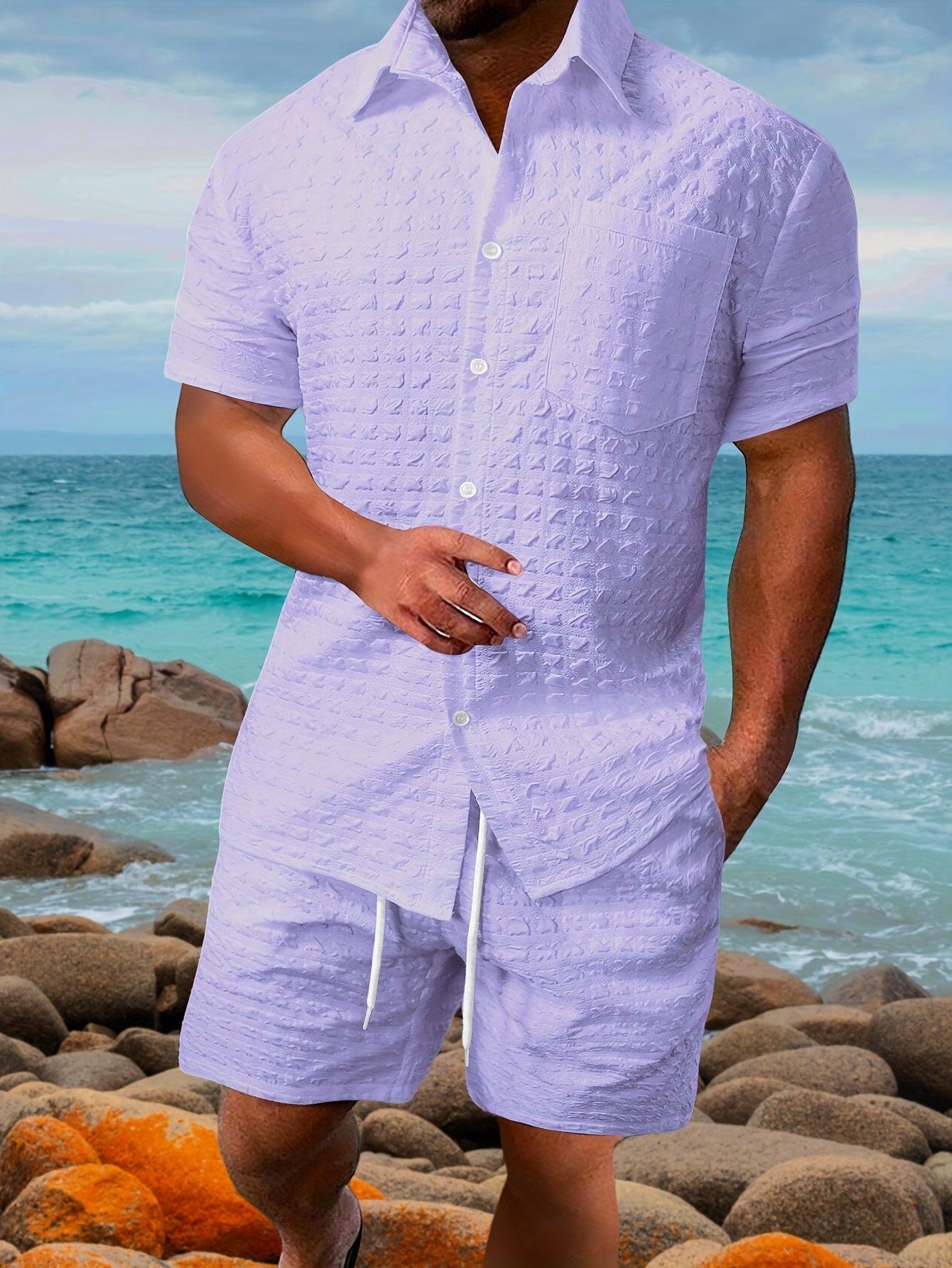 Anthony - Stylish Men's Summer Set in Lightweight Cotton Blend