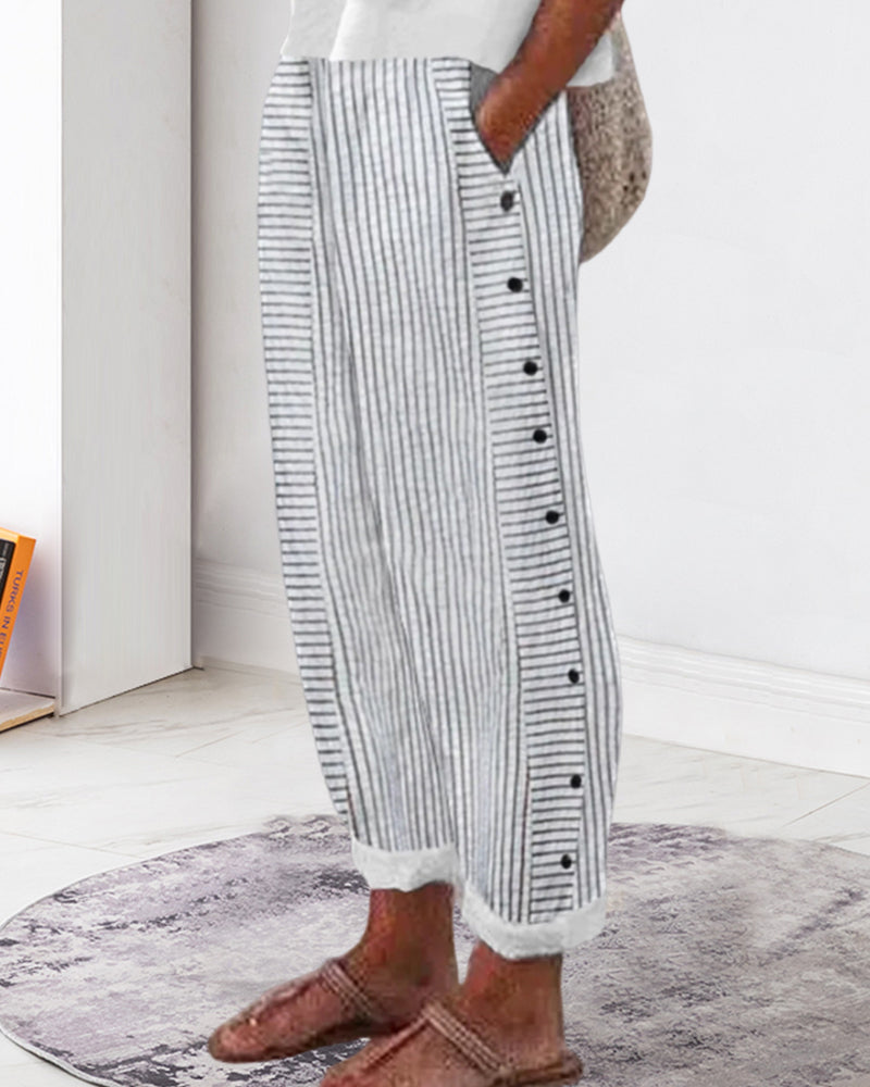 Trixie - Stylish Women's Jogging Pants with Modern Striped Pattern