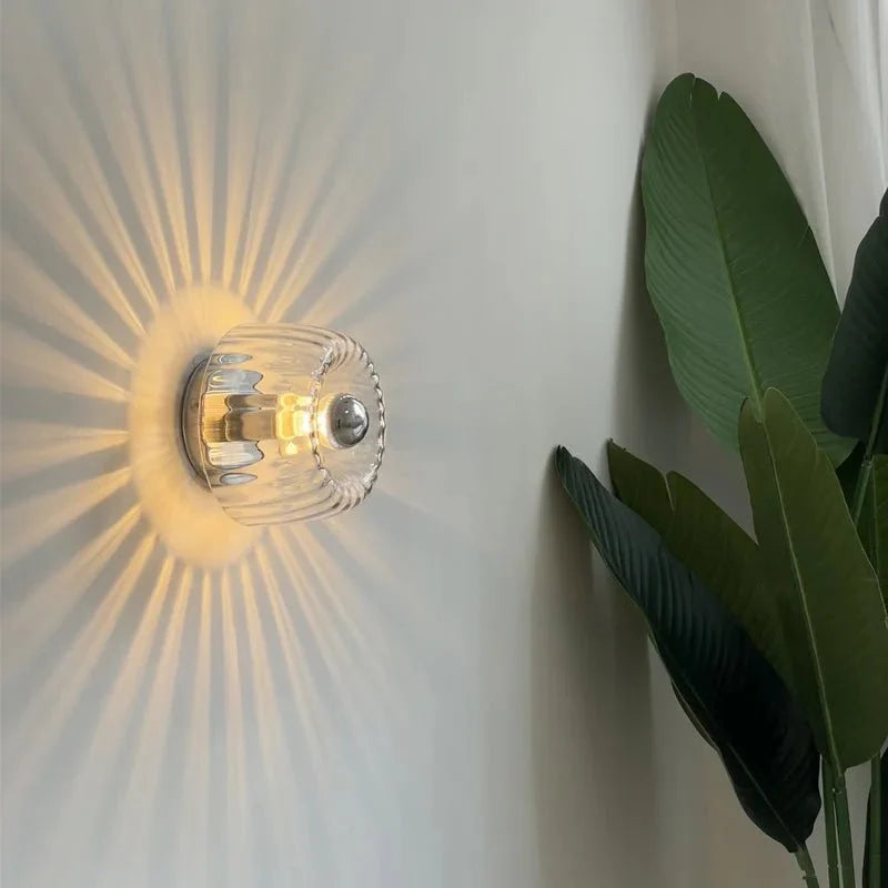 Orvanna - Nordic Bauhaus Glass Wall Lamp With Ambient Warm Glow