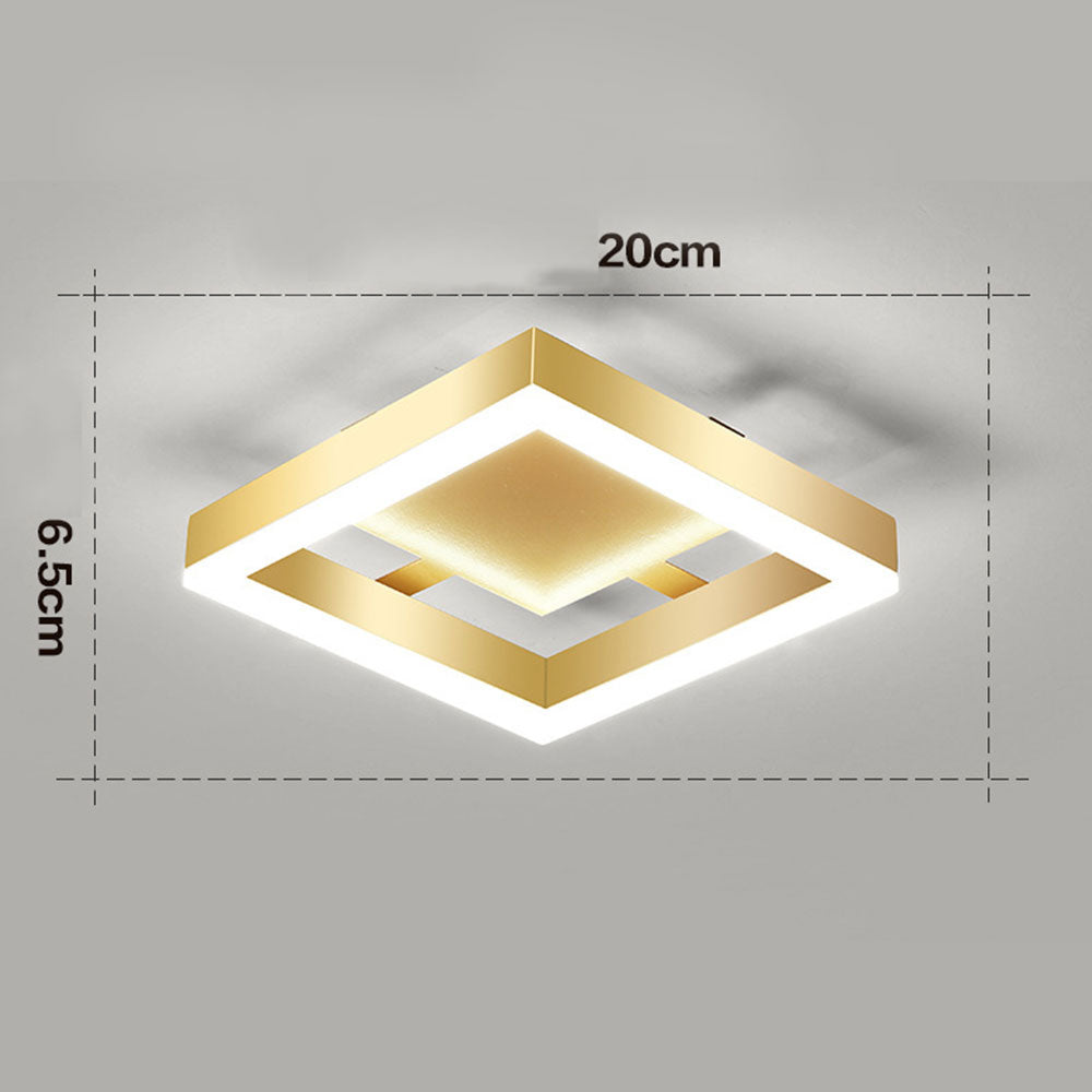 Ceilora - Gold Led Flush Mount Ceiling Light For Hallways