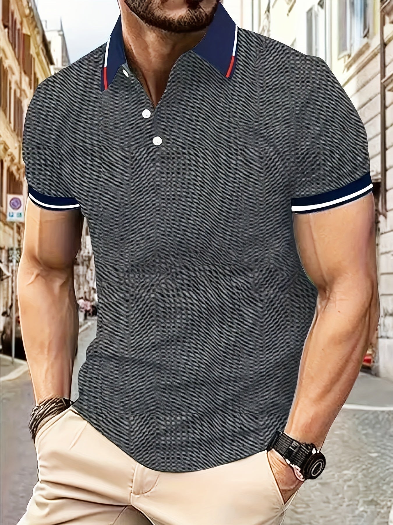Archer - Breathable Men's Polo Shirt for Summer Elegance