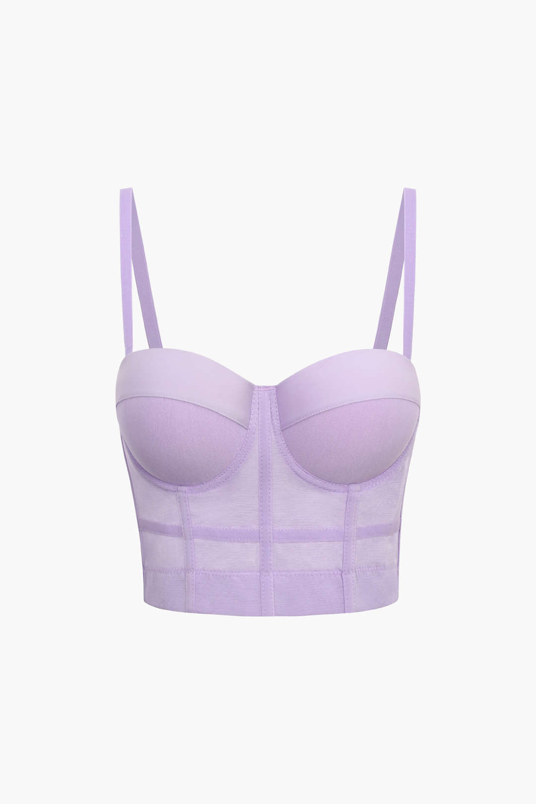 Chessa - Seductive Mesh Bustier Top with Underwire for a Feminine Look
