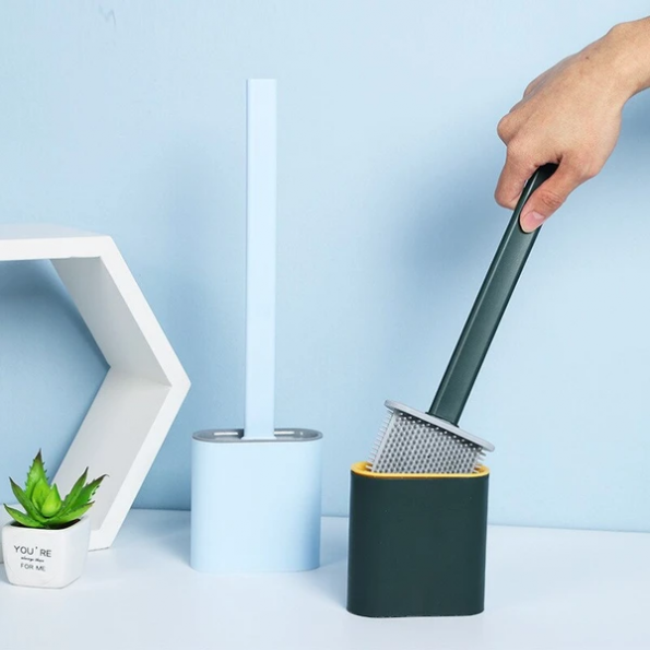 Rionis - FlexiClean Hygienic Silicone Toilet Brush For Easy Cleaning