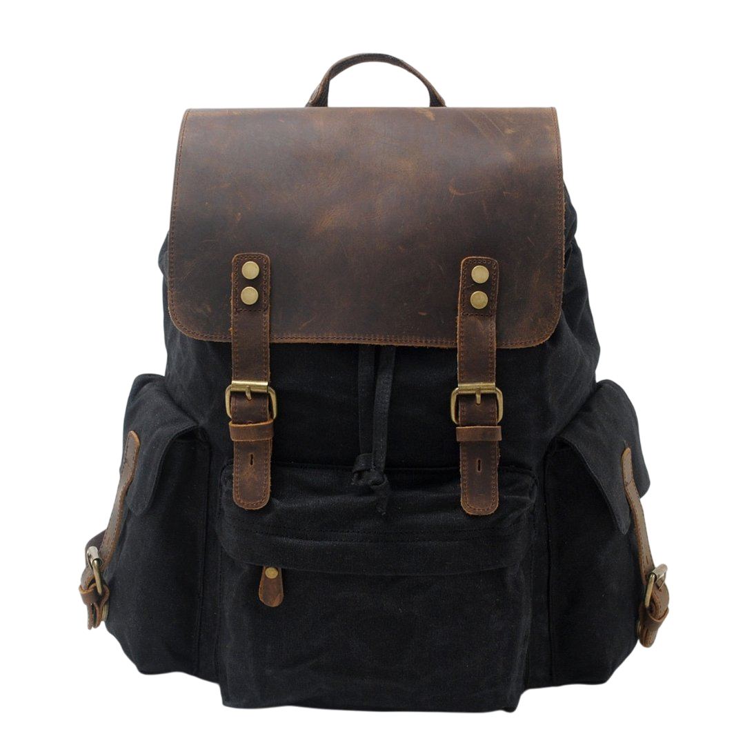 Amos - Vintage Outdoor Backpack with Robust Design and Retro Charm