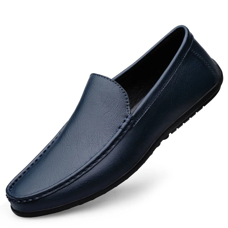 Lachlan - Elegant Slip-On Genuine Leather Moccasins for Comfortable Wear