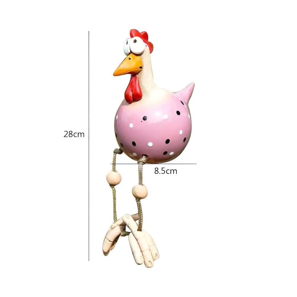 Planora - Funny Large Eyed Chicken Garden Statue Outdoor Decor