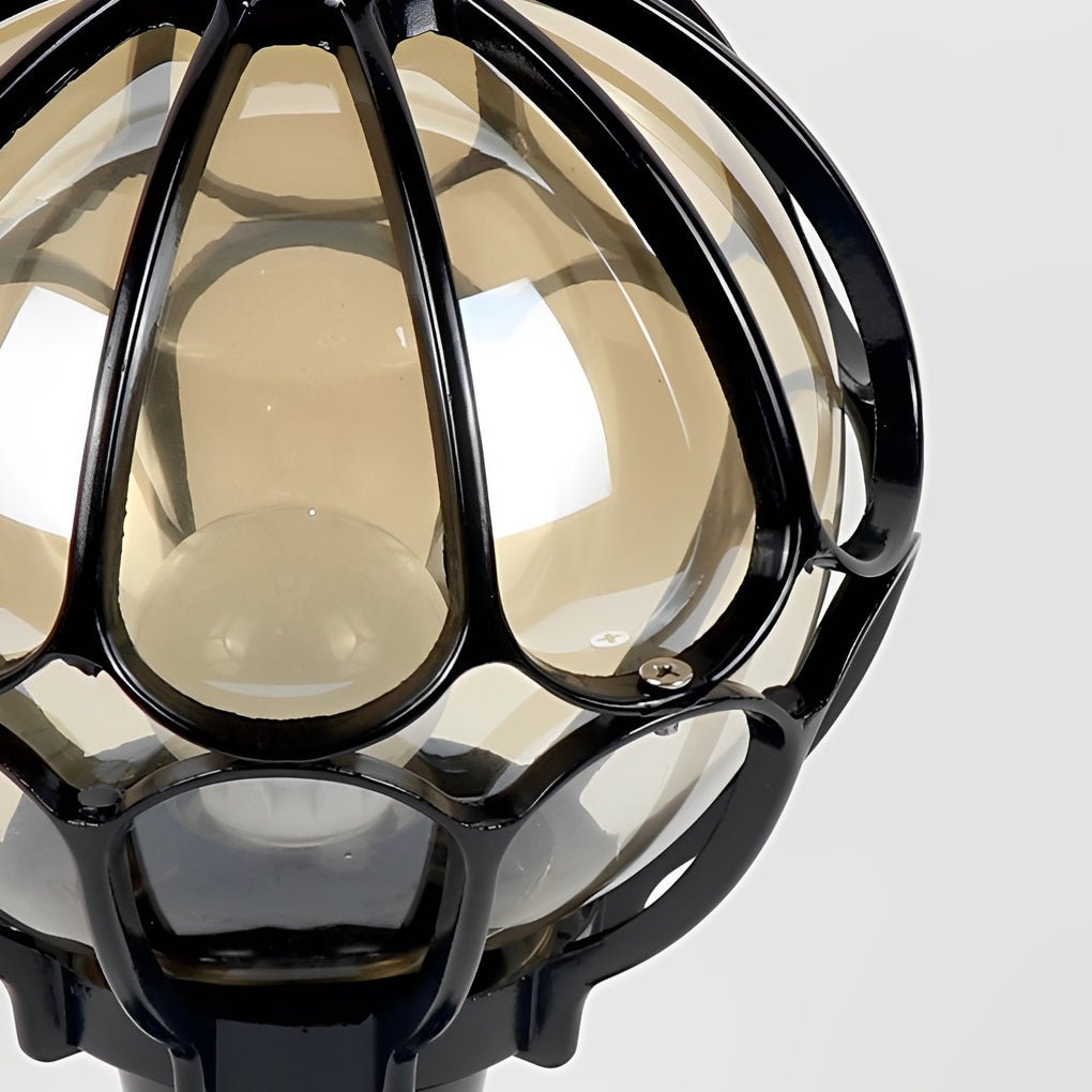 Glowgarden - Vintage Outdoor Glass Globe Post Light for Gardens