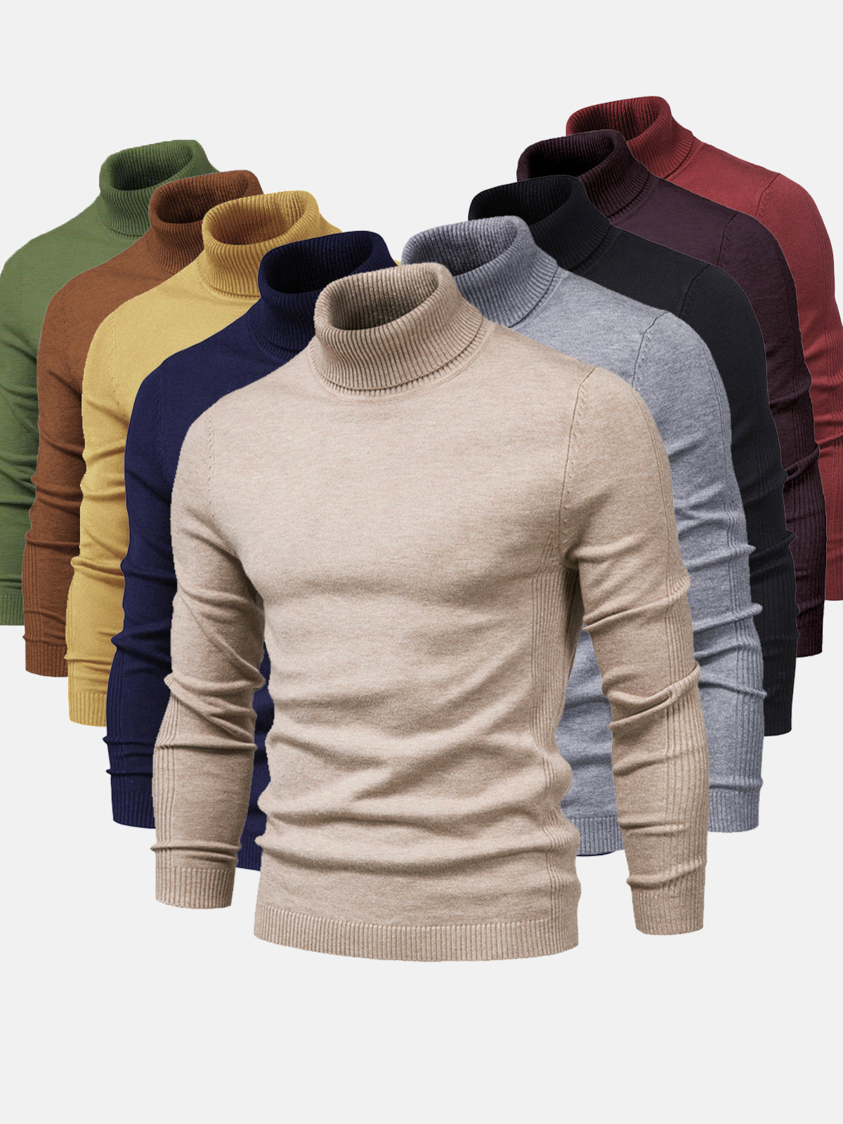 Ezekiel - Stylish Men's Turtleneck Sweater in Soft Cotton