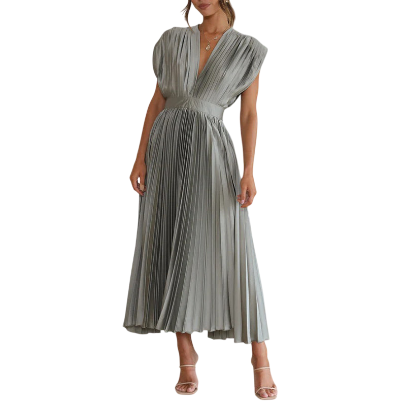 Casimir - Elegant Women's V-neck Sleeveless Dress for Summer Occasions