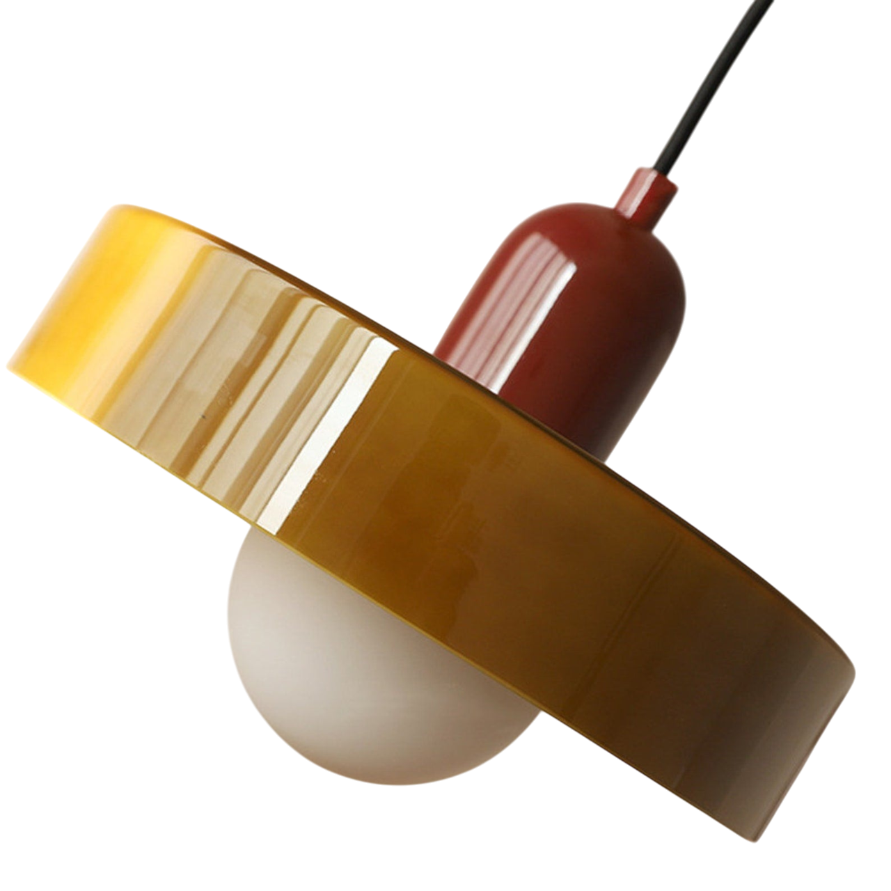 GleaMore - Bauhaus Pendant Light in Stylish Colored Glass