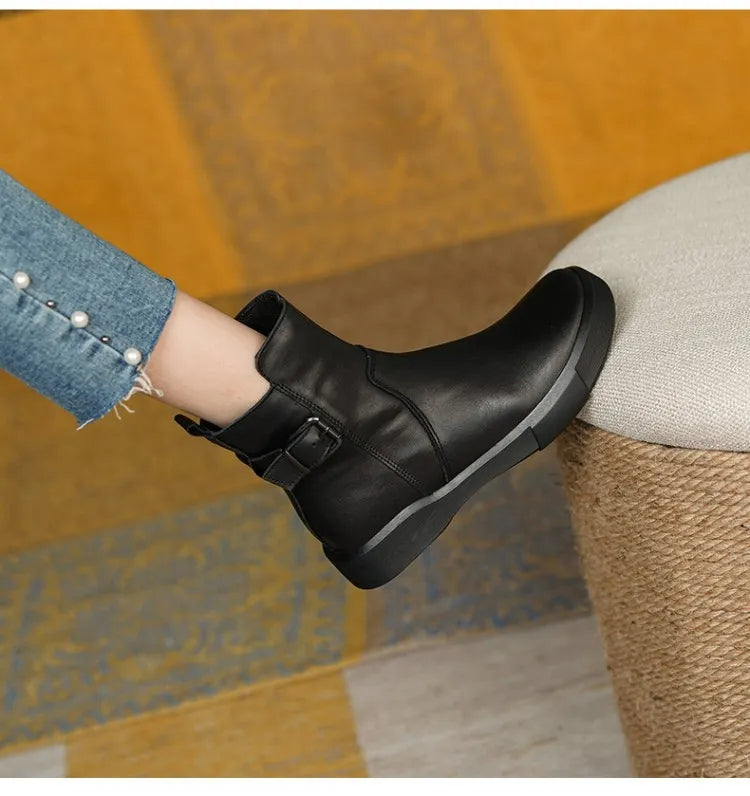 Quinlan - Stylish Women's Waterproof Ankle Boots for Winter Comfort