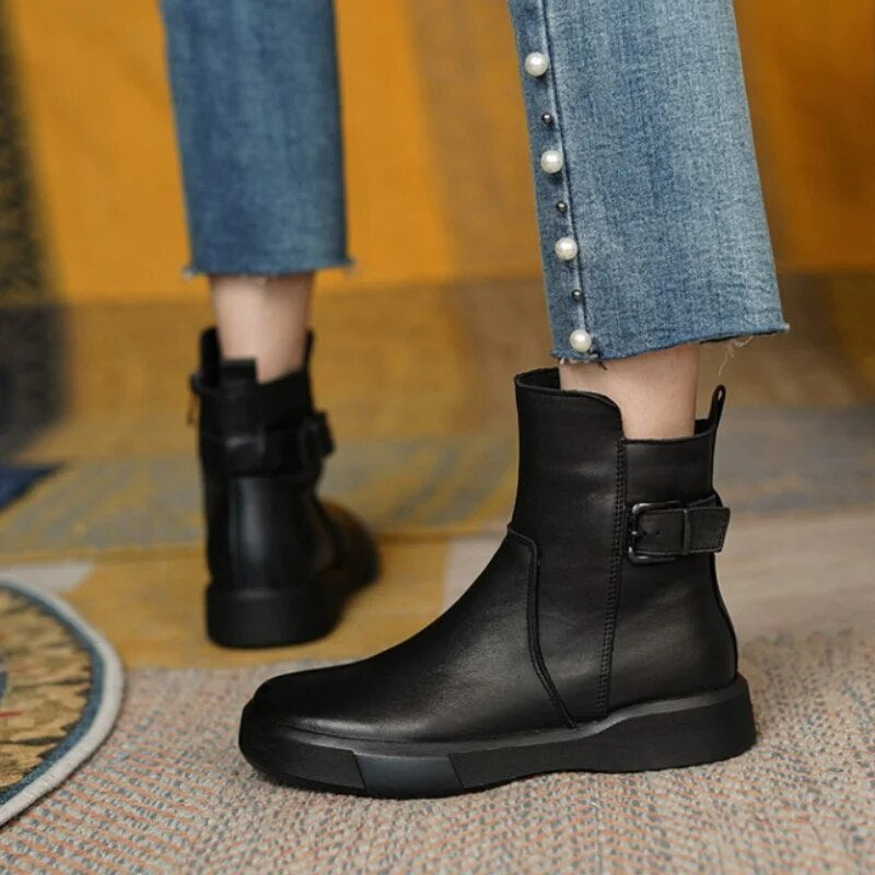 Quinlan - Stylish Women's Waterproof Ankle Boots for Winter Comfort
