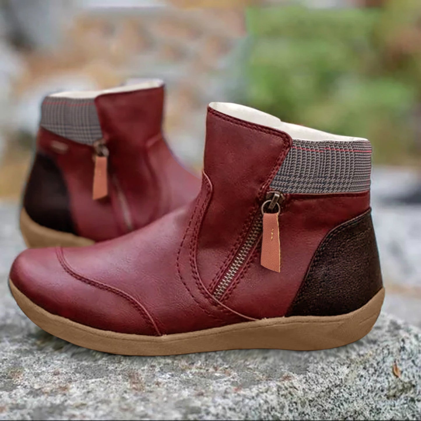 Kellie - Waterproof Orthopedic Leather Ankle Boots For Women