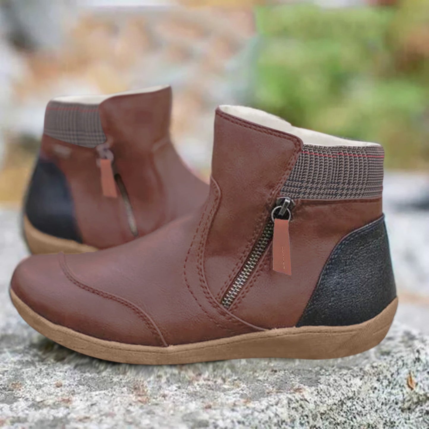 Kellie - Waterproof Orthopedic Leather Ankle Boots For Women