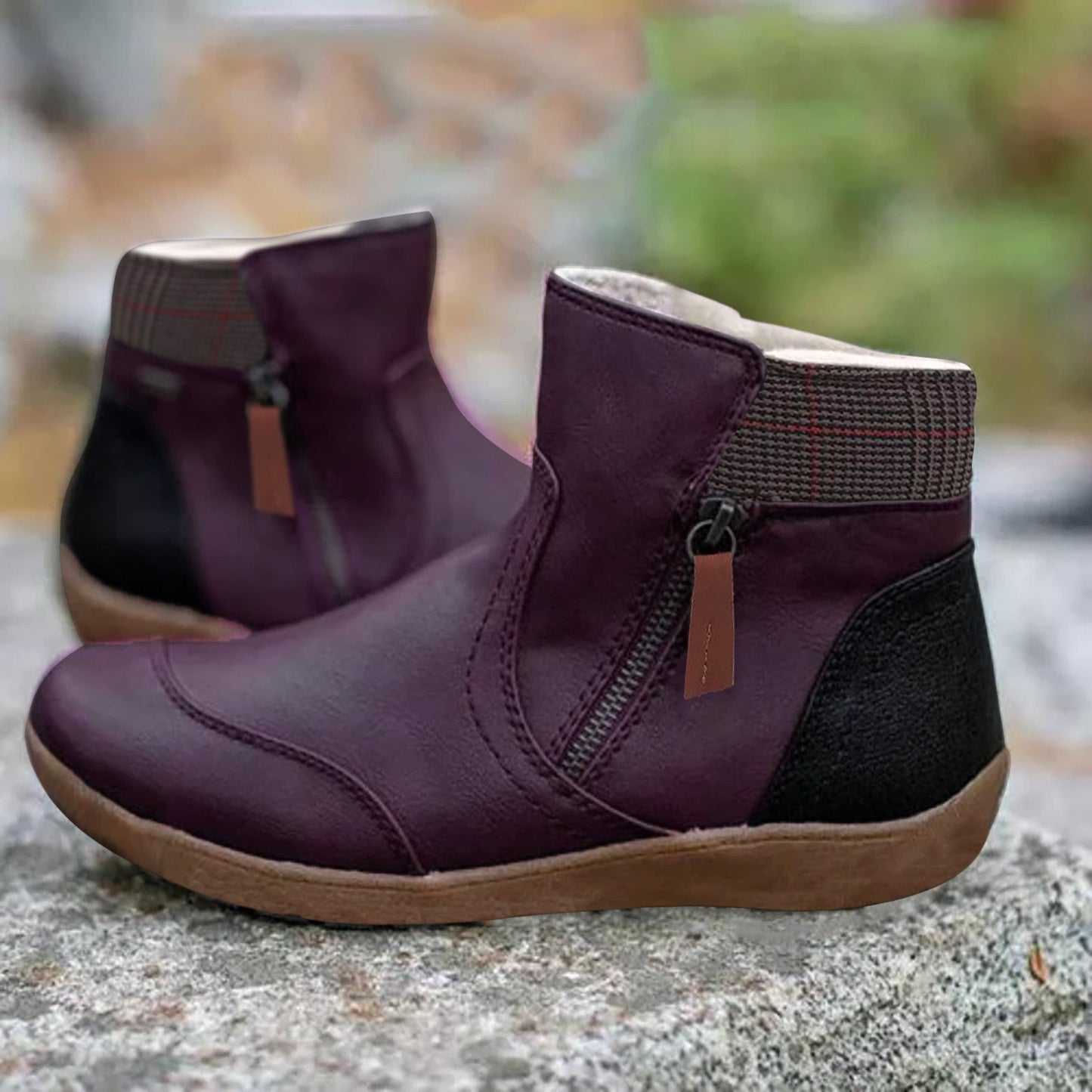 Kellie - Waterproof Orthopedic Leather Ankle Boots For Women