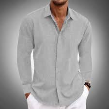 Lowell - Stylish Men's Long-Sleeved Shirt for Comfort and Sophistication