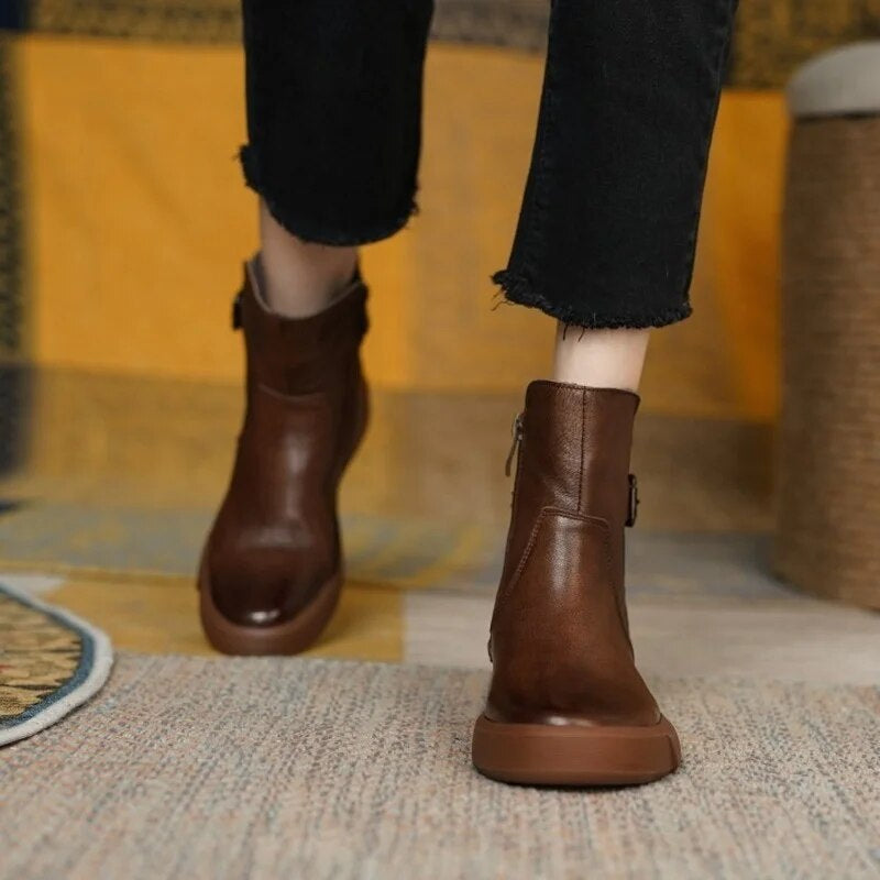 Quinlan - Stylish Women's Waterproof Ankle Boots for Winter Comfort