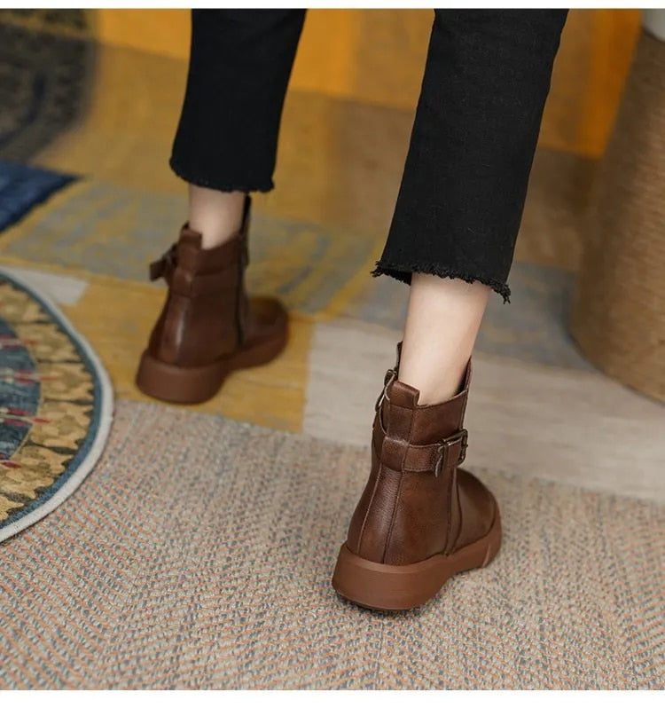 Quinlan - Stylish Women's Waterproof Ankle Boots for Winter Comfort
