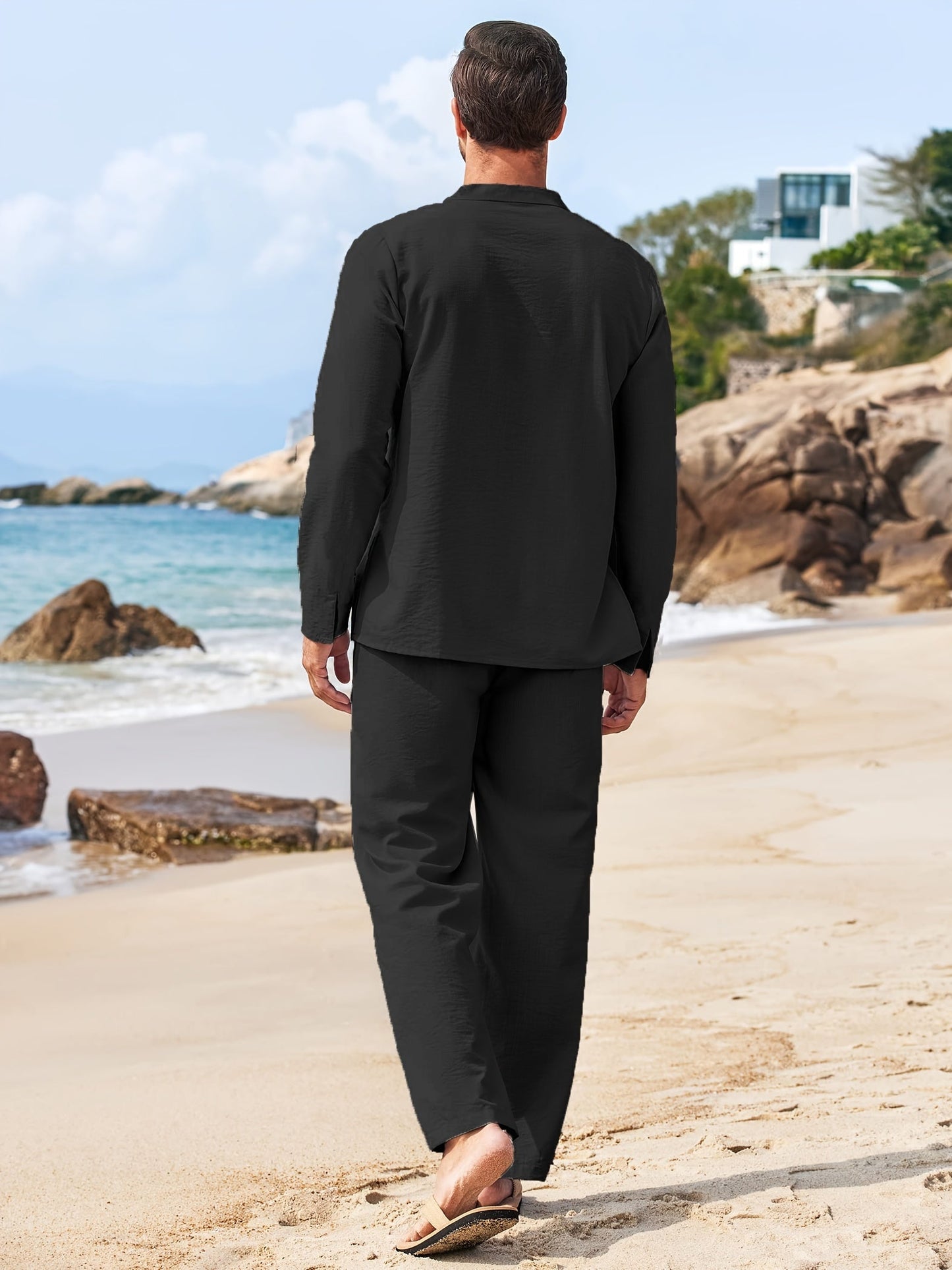 Maxwell - Lightweight White Linen Set for Stylish Summer Wear