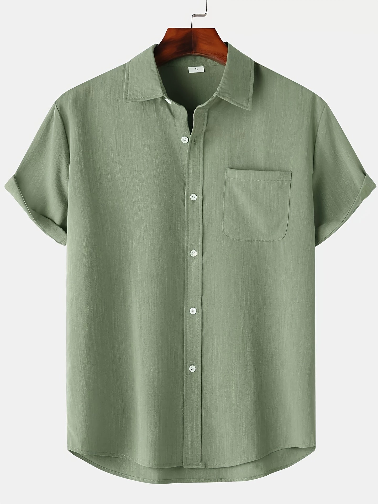 Ursula - Stylish Men's Short-Sleeved Shirt with Chest Pocket