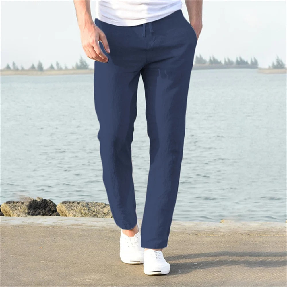 Ethan - Lightweight Casual Linen Pants for Comfortable Summer Days