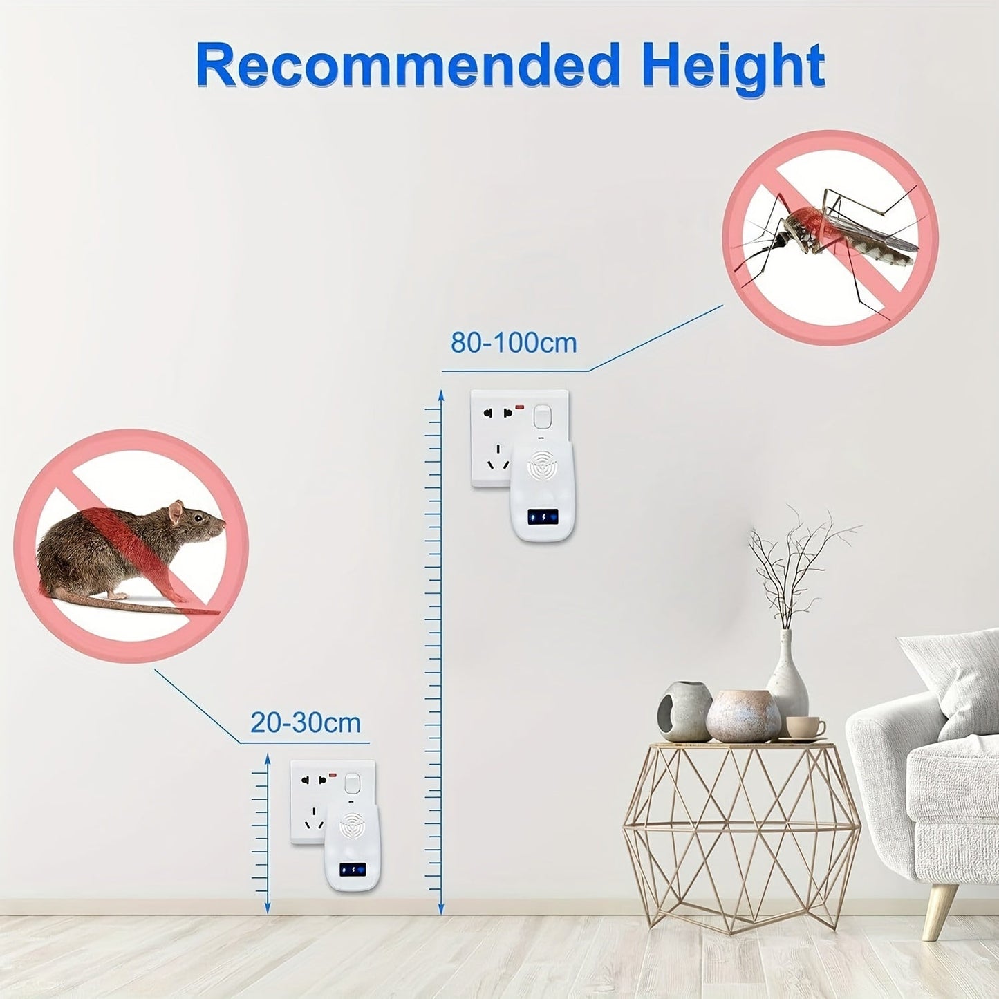 Bailey - Ultrasonic pest repeller 6 pack indoor plug