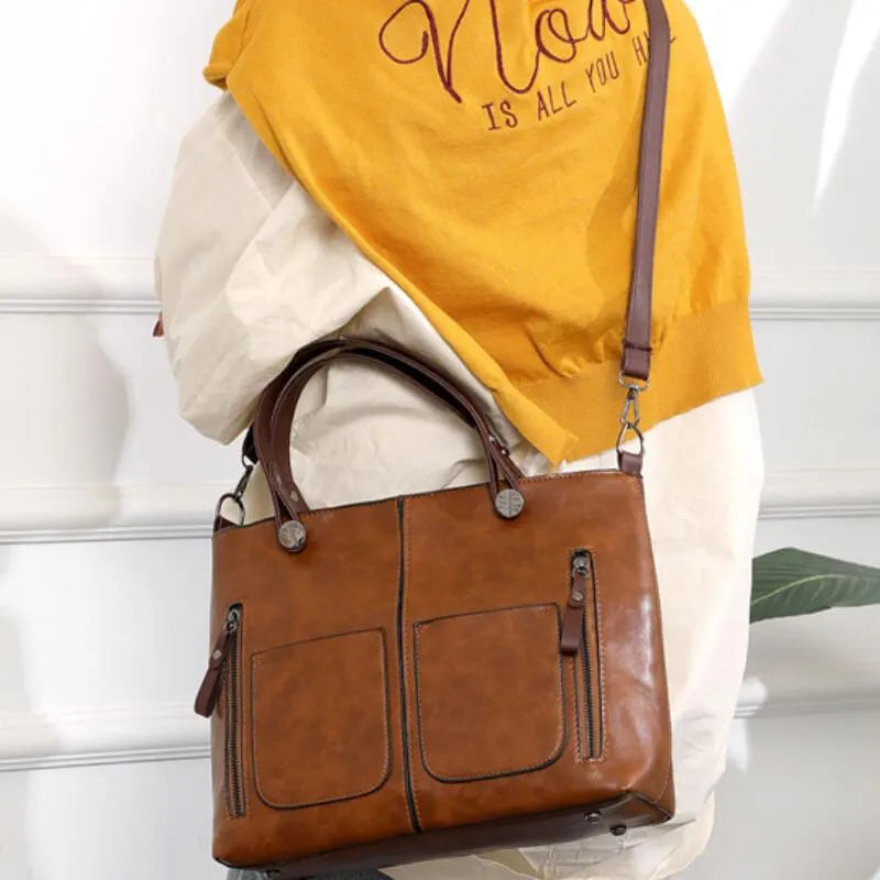 Marina - Sophisticated Women's Leather Shoulder Bag for Every Occasion