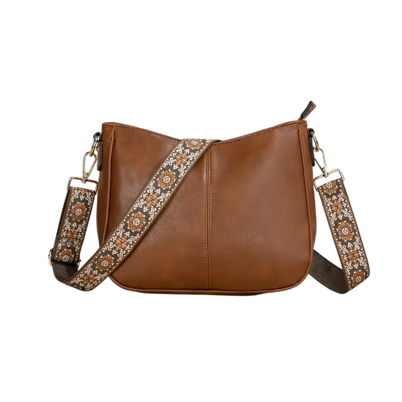 Audra - Elegant Vegan Shoulder Bag with Gold Details