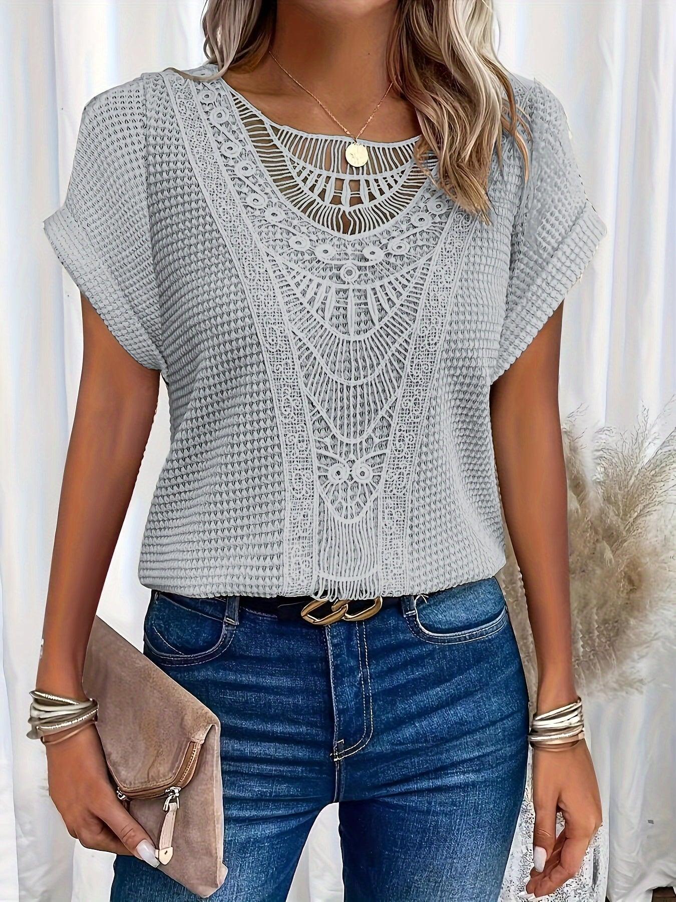 Jemima - Beautifully Detailed Knitted Top for Effortless Elegance