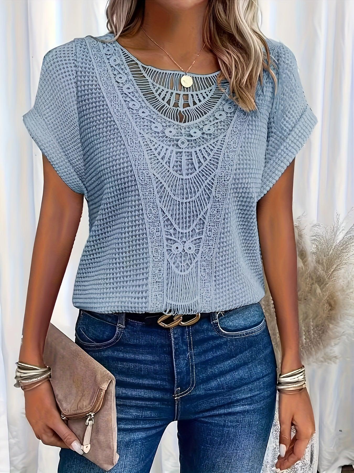 Jemima - Beautifully Detailed Knitted Top for Effortless Elegance