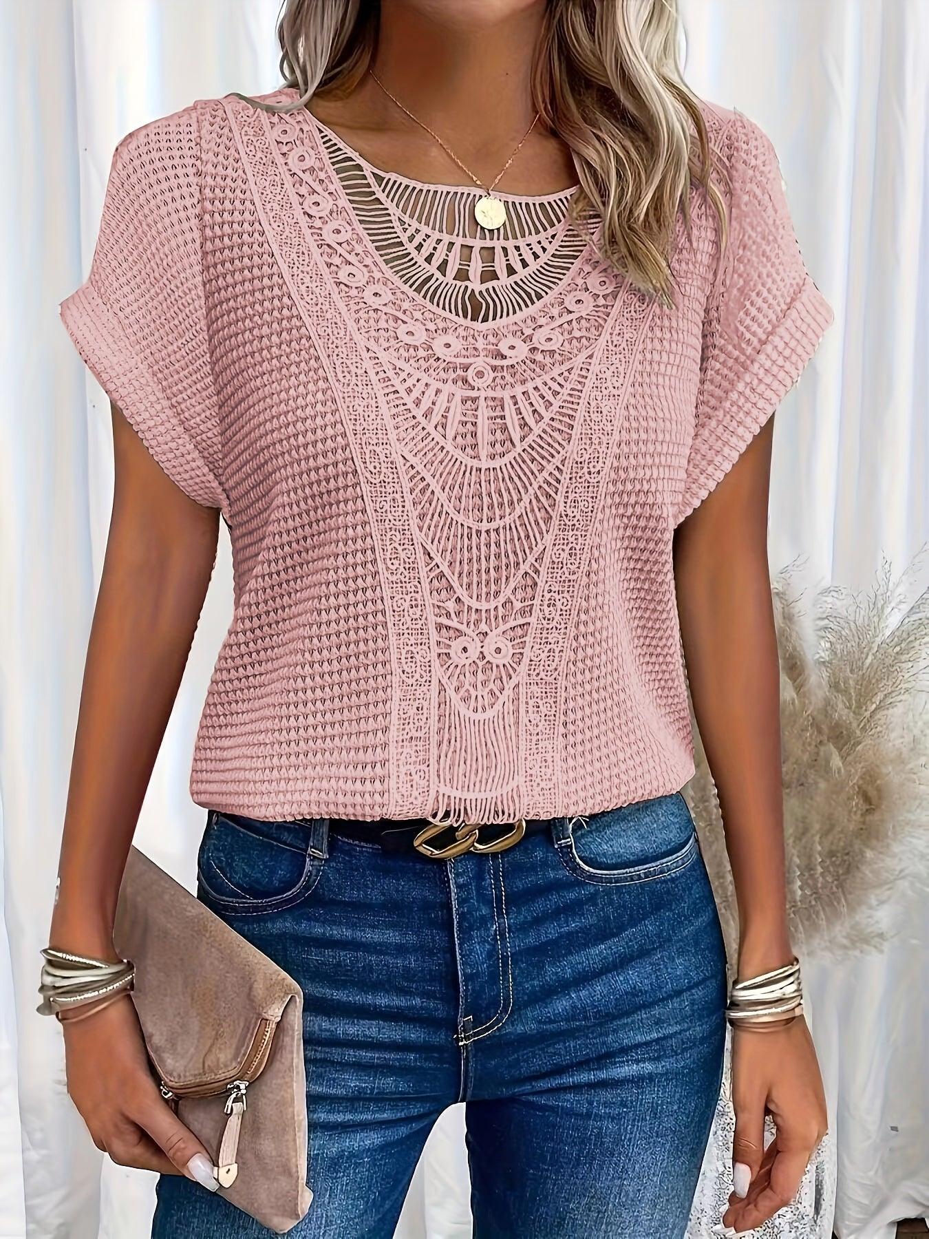 Jemima - Beautifully Detailed Knitted Top for Effortless Elegance