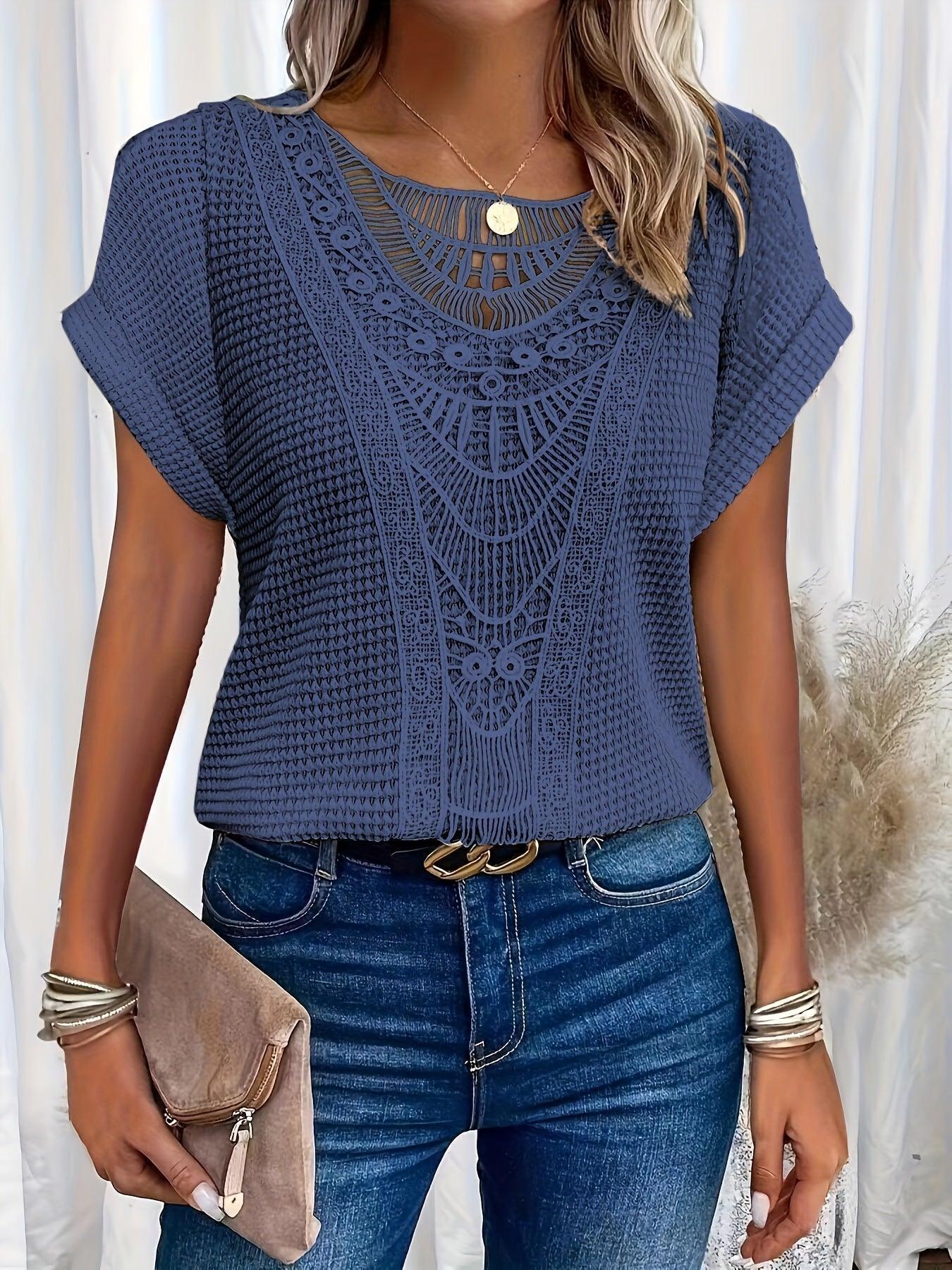 Jemima - Beautifully Detailed Knitted Top for Effortless Elegance