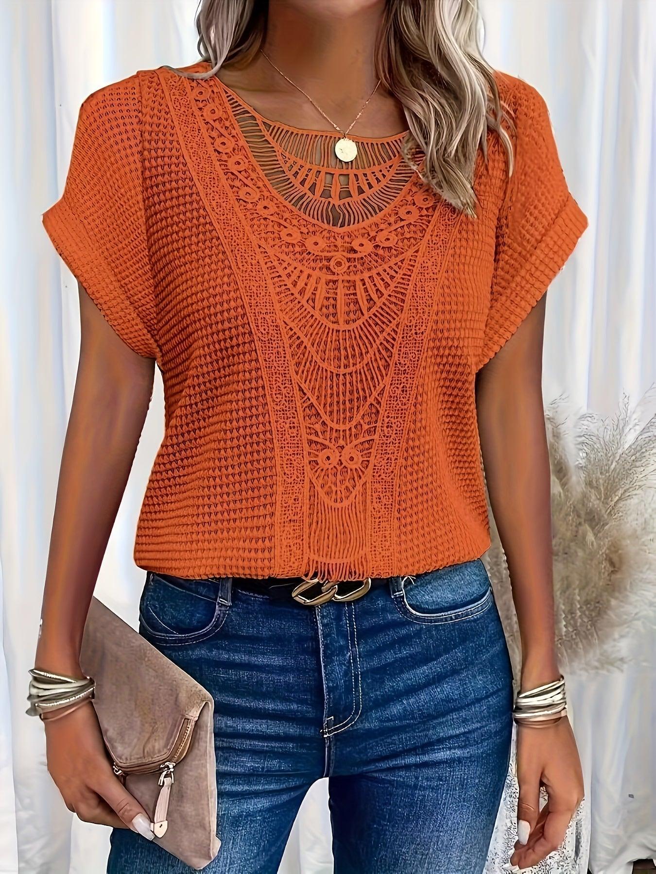 Jemima - Beautifully Detailed Knitted Top for Effortless Elegance