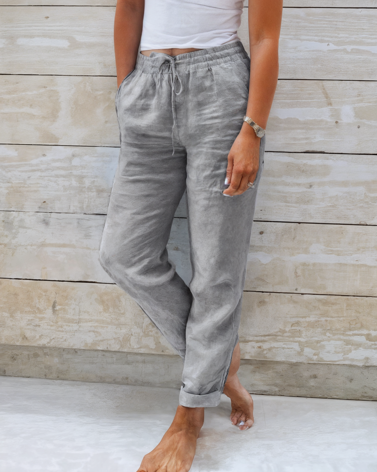 Siena - Lightweight Women's Linen Pants with Loose Fit and Comfortable Style