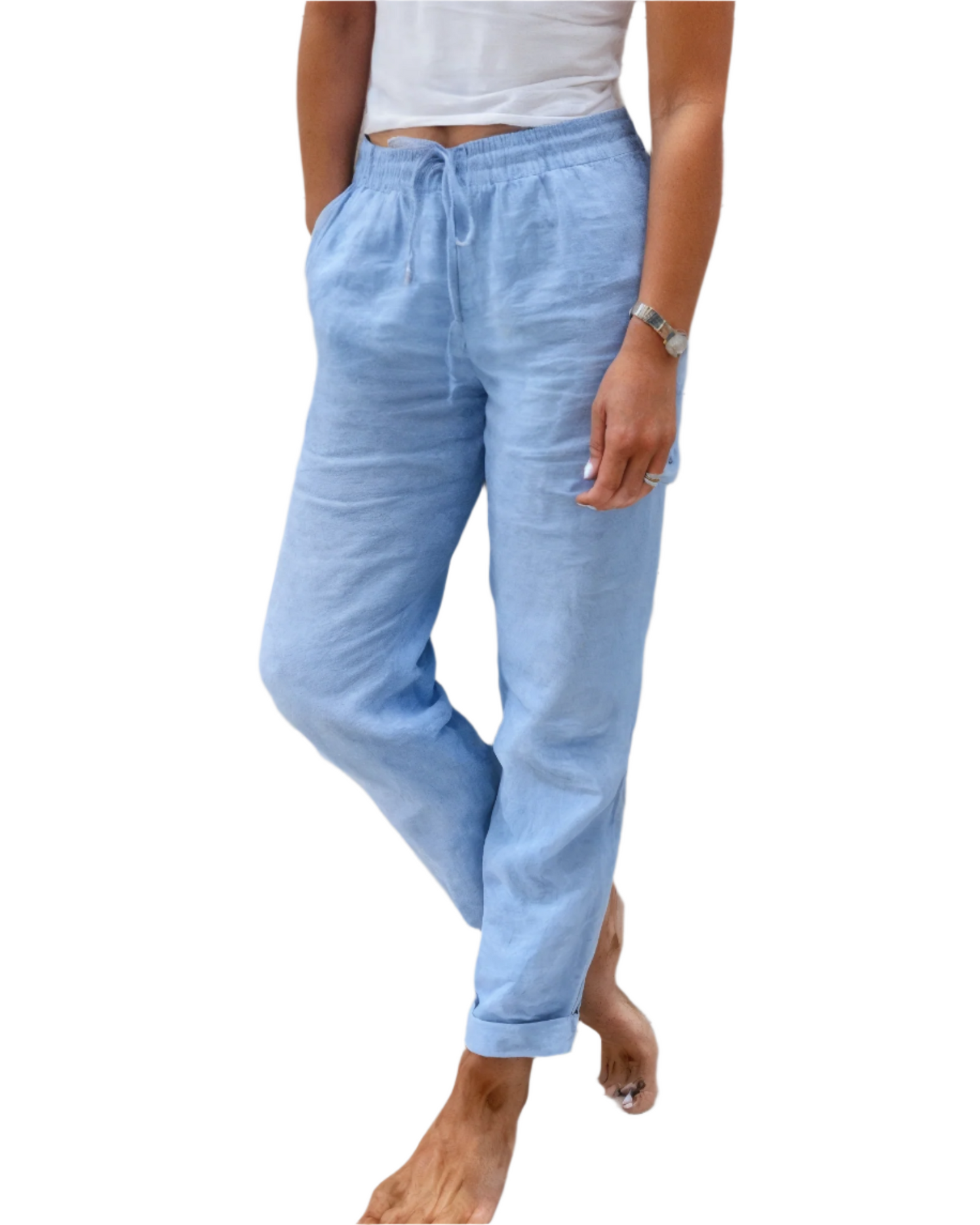 Siena - Lightweight Women's Linen Pants with Loose Fit and Comfortable Style