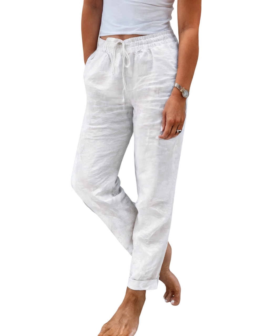 Siena - Lightweight Women's Linen Pants with Loose Fit and Comfortable Style