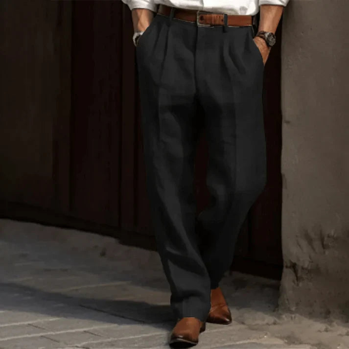 Magnus - Classic Retro Men's Trousers with Timeless Pinstripe Design