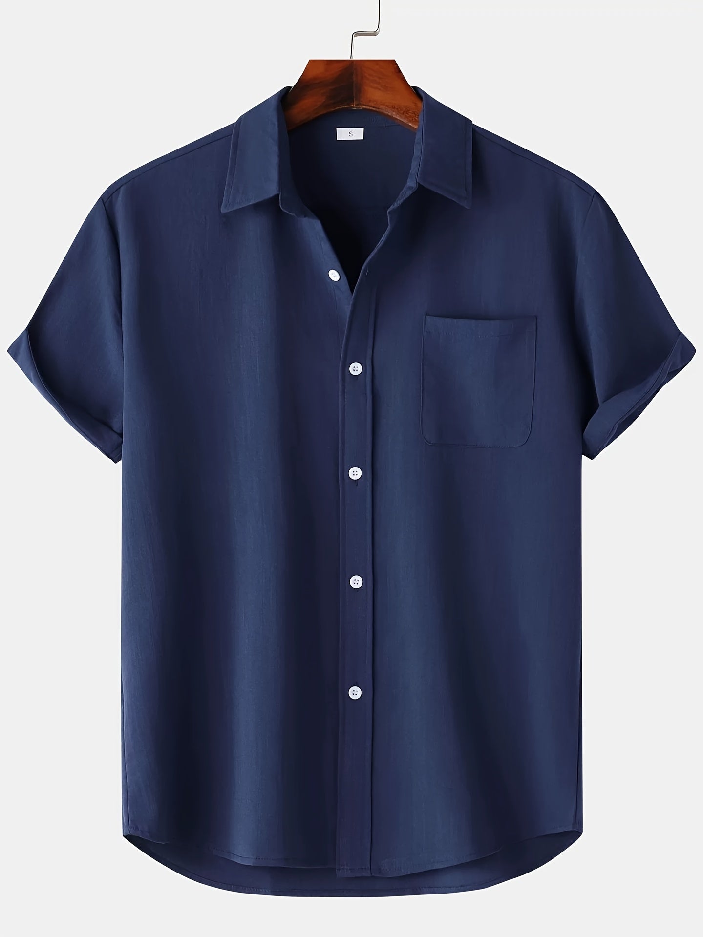 Ursula - Stylish Men's Short-Sleeved Shirt with Chest Pocket