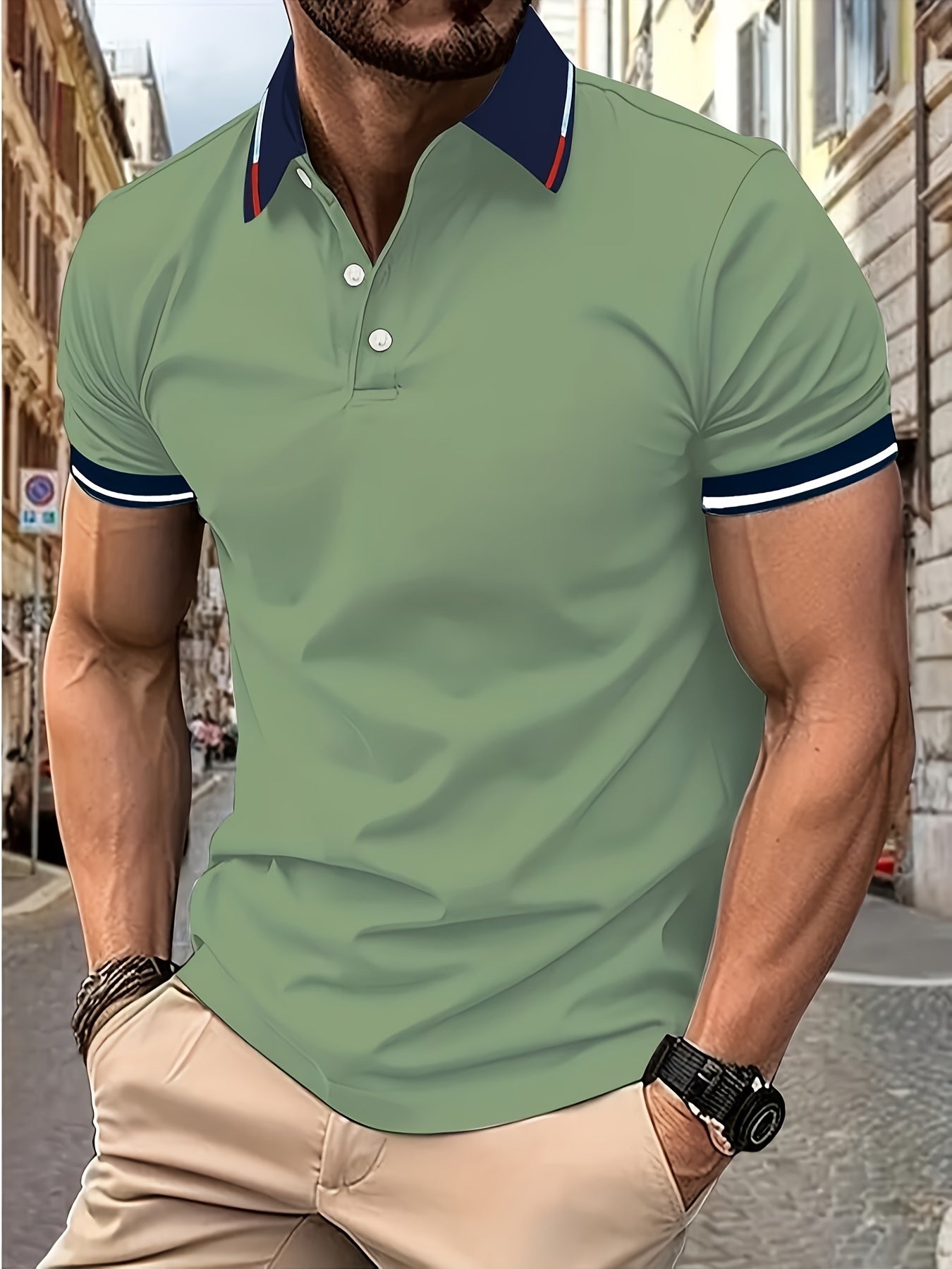 Archer - Breathable Men's Polo Shirt for Summer Elegance